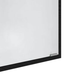 Berkfield Home Bathroom Mirror Black oak Glass, MDF Large Mirror - thumbnail 8
