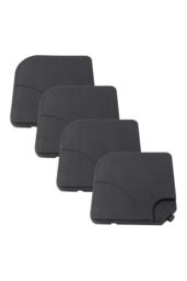 H&O Direct HDPE Square Sand & Water Filled Freestanding Parasol Base in Black - thumbnail 5