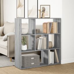Berkfield Home Room Divider Bookcase Grey Sonoma 102x29x103.5 cm Engineered Wood - thumbnail 4