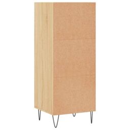 Berkfield Home Sideboard Sonoma Oak 34.5x32.5x90 cm Engineered Wood in Brown - thumbnail 6
