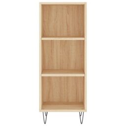 Berkfield Home Sideboard Sonoma Oak 34.5x32.5x90 cm Engineered Wood in Brown - thumbnail 4