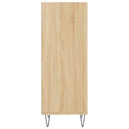Berkfield Home Sideboard Sonoma Oak 34.5x32.5x90 cm Engineered Wood in Brown - thumbnail 5