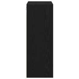 Berkfield Home Hanging Wall Cabinet Black Oak 69.5 x 32.5 x 90 cm - thumbnail 6