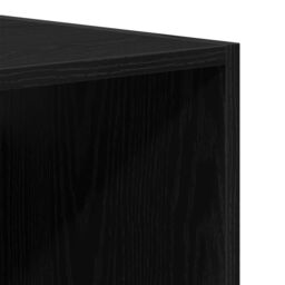 Berkfield Home Hanging Wall Cabinet Black Oak 69.5 x 32.5 x 90 cm - thumbnail 9