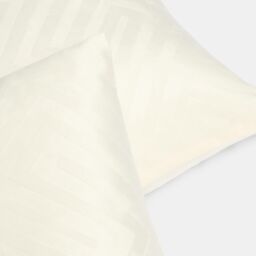 OHS 2 x Matte Geo Velvet Cushion Covers Soft in Cream - Size: 45 cm x 45 cm - thumbnail 2