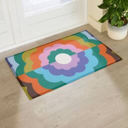 Artsy Mats Elizabeth Olwen Petal Close Up Indoor/Outdoor Doormat (90x60cm) - Size: 60 x 90 cm - thumbnail 1