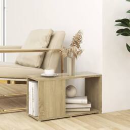 Berkfield Home TV Cabinet Sonoma Oak 60x24x32cm Engineered Wood in Light Oak - Size: 60 x 24 x 32 cm - thumbnail 3