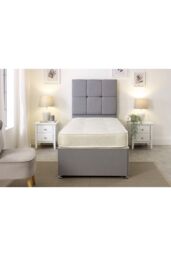 eXtreme Comfort Ltd Gold Damask Tufted Mattress 17cm Deep Dual-Sided Comfort Durable Cover in White - Size: Small Single - thumbnail 3