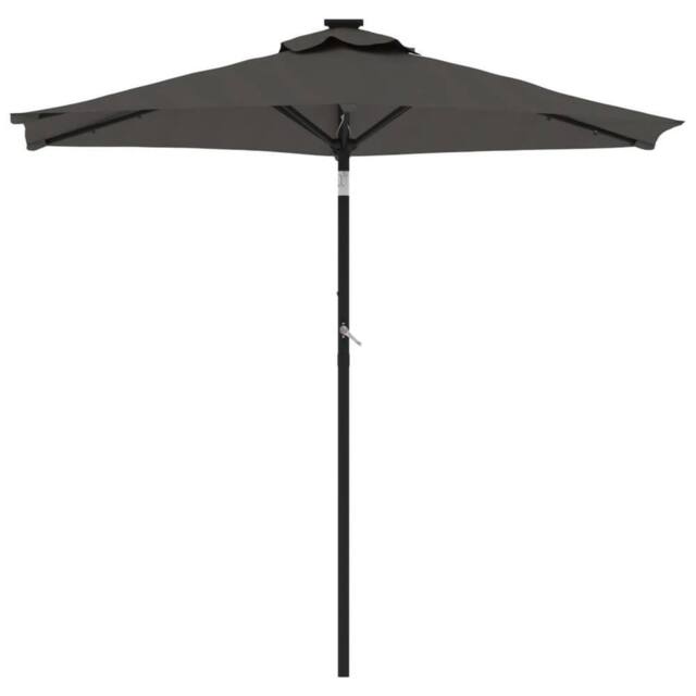 Berkfield Home Comfortable Garden Parasol with Steel Pole Anthracite 225x225x212 cm in Dark Grey - Size: 225 x 225 x 212 cm - image 1
