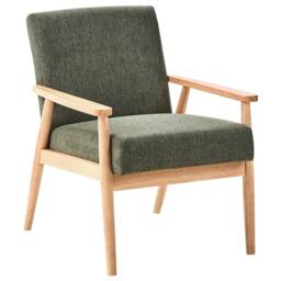Wyld and Coco Green and Light Brown Retro Living Room Set - 3-Piece Sofa Set - thumbnail 4