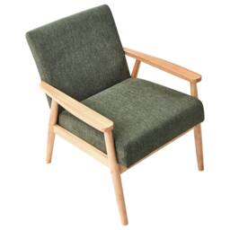 Wyld and Coco Green and Light Brown Retro Living Room Set - 3-Piece Sofa Set - thumbnail 7