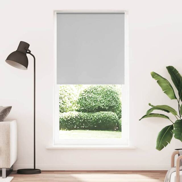 Berkfield Home Roller Blind Blackout Marine 165x130 cm Fabric Width 161.6 cm Pol… in Grey - image 1