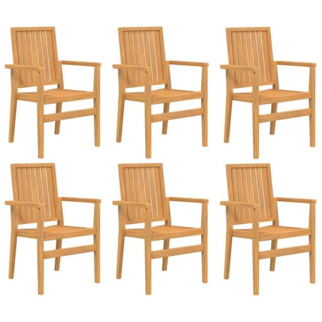 Berkfield Home Beautiful 7 Piece Garden Dining Set Solid Wood Teak in Brown - image 1