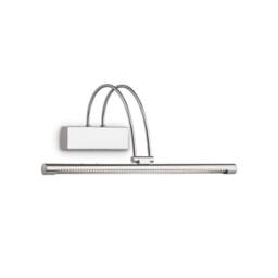 Netlighting Bow LED Medium Picture Wall Light Chrome in Grey
