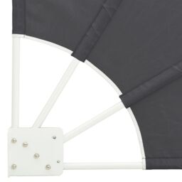 Berkfield Home Balcony Privacy Screen Folding Manual Black 140 x 140 cm Fabric - thumbnail 7