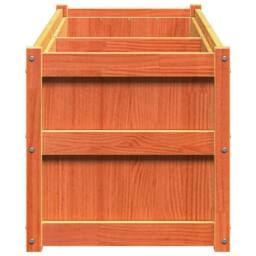 Berkfield Home Garden Planter Wax Brown 90x50x70 cm Solid Wood Pine - Size: 90 x 50 x 70 cm - thumbnail 6