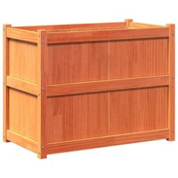 Berkfield Home Garden Planter Wax Brown 90x50x70 cm Solid Wood Pine - Size: 90 x 50 x 70 cm