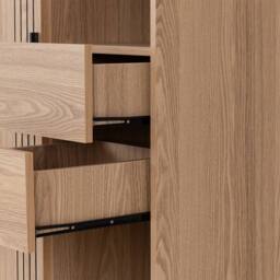 Seconique Tessa 1 Door 2 Drawer Bookcase Unit in Natural - thumbnail 7