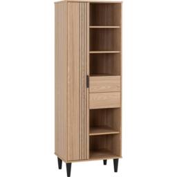 Seconique Tessa 1 Door 2 Drawer Bookcase Unit in Natural - thumbnail 2