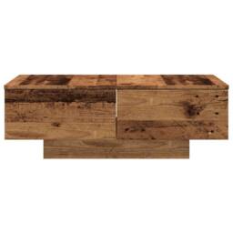 Berkfield Home Coffee Table Old Wood 90x60x31 cm Engineered Wood in Brown - Size: 90 x 60 x 31 cm - thumbnail 4