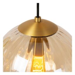 Lucide 'MONSARAZ' Dimmable Adjustable Stylish Retro Indoor Pendant Lamp 3xE27 in Green - thumbnail 5