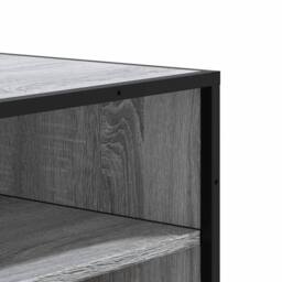 Berkfield Home Shoe Cabinet Grey Sonoma 75x38x97.5 cm Engineered Wood & Metal - thumbnail 7
