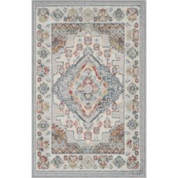 Livabliss Ankara - Vintage Grey Taupe Blue Traditional Boho Living Dining Bedroom Rug - Size: 60 cm x 90 cm - thumbnail 2