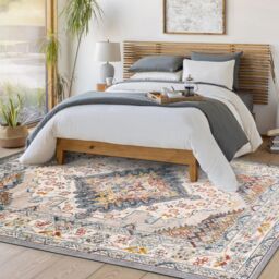 Livabliss Ankara - Vintage Grey Taupe Blue Traditional Boho Living Dining Bedroom Rug - Size: 60 cm x 90 cm - thumbnail 8