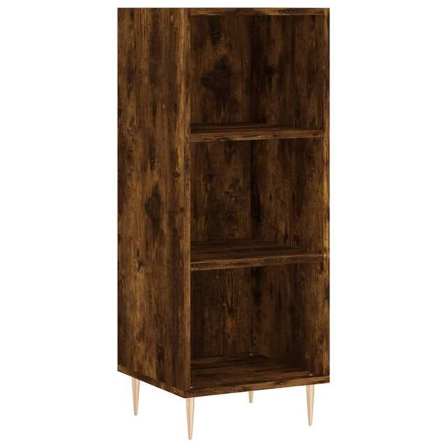 Berkfield Home Sideboard Smoked Oak 34.5x32.5x90 cm Engineered Wood in Brown - image 1