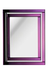 Orsina Carlotta Purple Deco Mirror - thumbnail 1