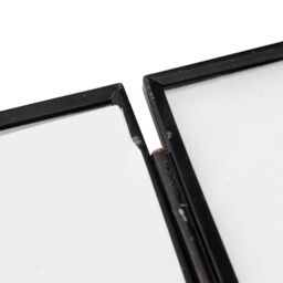 "Nicola Spring 2x Hanging Metal Photo Frames - 6"" x 4"" - Black - Picture Frame Wall Mounted Frame with Rope" - thumbnail 4