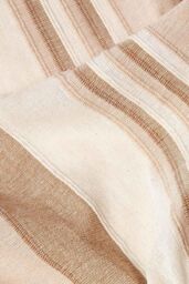 Homescapes Cotton Morocco Striped Throw in Beige - Size: 255 cm x 360 cm - thumbnail 4