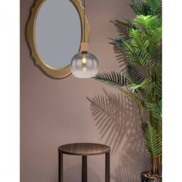 Netlighting Moitas Dome Pendant Ceiling Light Matt Black Smoke Glass Shade 1x E27 - thumbnail 5