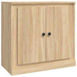 Berkfield Home Sideboard Sonoma Oak 70x35.5x67.5 cm Engineered Wood in Brown - thumbnail 2