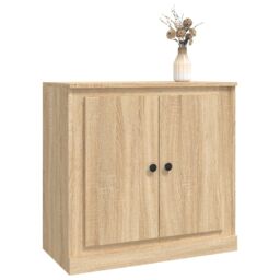 Berkfield Home Sideboard Sonoma Oak 70x35.5x67.5 cm Engineered Wood in Brown - thumbnail 4