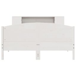 Berkfield Home Bookcase Bed without Mattress White 135x190cm Solid Wood Pine - Size: 135x190 cm - thumbnail 4
