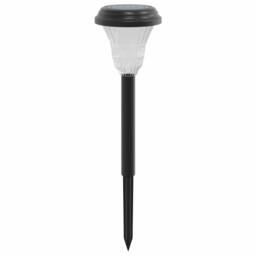 Berkfield Home Solar Pathway Lights with Ground Spikes 12 pcs White in Black - thumbnail 4