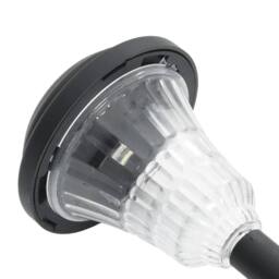 Berkfield Home Solar Pathway Lights with Ground Spikes 12 pcs White in Black - thumbnail 8
