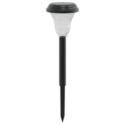 Berkfield Home Solar Pathway Lights with Ground Spikes 12 pcs White in Black - thumbnail 5