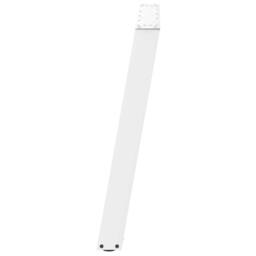 Berkfield Home vidXL Dining Table Legs U-Shaped 2 pcs White 80x(72-73) cm Steel - thumbnail 6