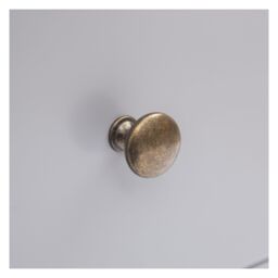 Cabinet Bits Biccari 3 Drawer Desk - Dressing Table Brass Knob in Grey - thumbnail 5