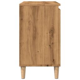 Berkfield Home Sink Cabinet Artisan Oak 58x33x60 cm Engineered Wood in Brown - Size: 58 x 33 x 60 cm - thumbnail 6