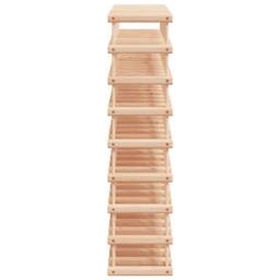 Berkfield Home Wine Rack for 72 Bottles 90.5x23x90.5 cm Solid Wood Pine in Light Brown - thumbnail 4