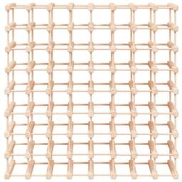Berkfield Home Wine Rack for 72 Bottles 90.5x23x90.5 cm Solid Wood Pine in Light Brown - thumbnail 3