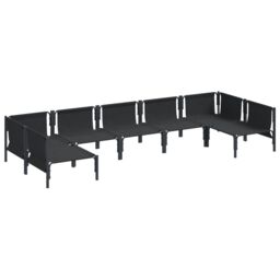 Berkfield Home Garden Sofa Set 7 pcs Anthracite Steel - thumbnail 7