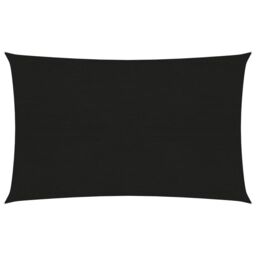 Berkfield Home Sunshade Sail 160 g/m ² Black 2x4 m HDPE - thumbnail 1