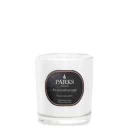 Parks Candles TOBACCO & LEATHER CANDLE 220G in White - Size: 200g - thumbnail 2