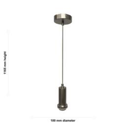 First Choice Lighting Set of 2 Celine - Satin Nickel Ceiling Flex Suspension Kits for Shades in Silver - thumbnail 3