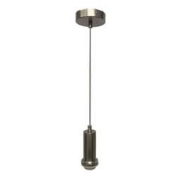 First Choice Lighting Set of 2 Celine - Satin Nickel Ceiling Flex Suspension Kits for Shades in Silver - thumbnail 2