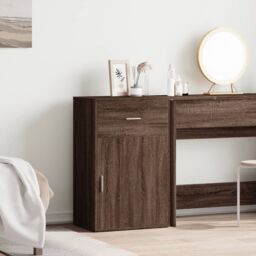 Berkfield Home Storage Cabinet Brown Oak 56.5x39x90 cm Engineered Wood - thumbnail 3